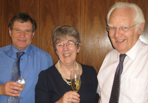 L-R Dr Bob Allwood, CE of the SUT, Judith Patten MBE, Prof John Sharp, chairman of the Marine Renewable Energies Committee