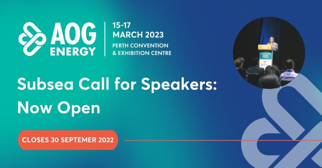 AOG Energy 2023 Subsea Forum Call for Speakers